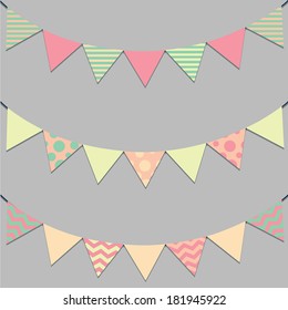 Vector Flag Bunting Set