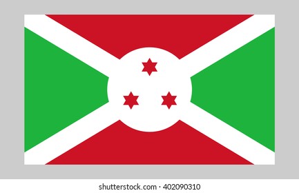 Vector flag of Burundi