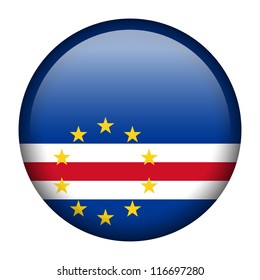 Vector flag button series - Cape Verde