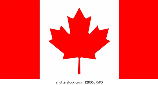 Vector flag of canada