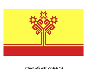 Vector Flag of Chuvashia