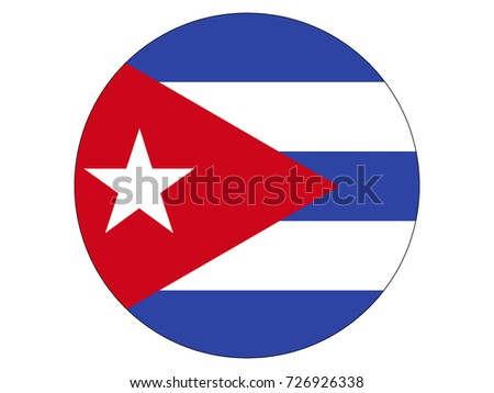 Vector flag of Cuba