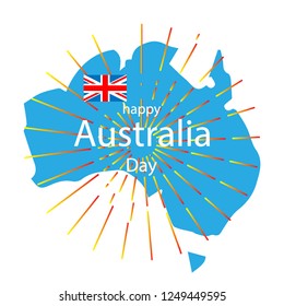 vector flag day australia