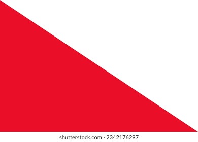 Vector flag of Dutch city Utrecht.