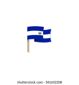 Vector flag of el salvador
