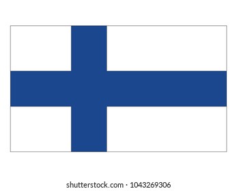 Vector Flag of Finland