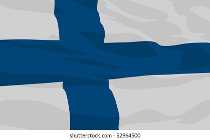 Vector flag of Finland
