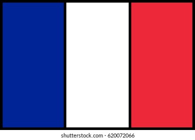 Vector flag of France.