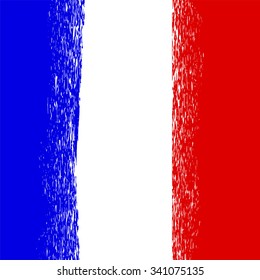 Vector Flag of France. French National  Colors Background