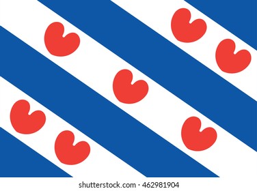Vector flag of Friesland