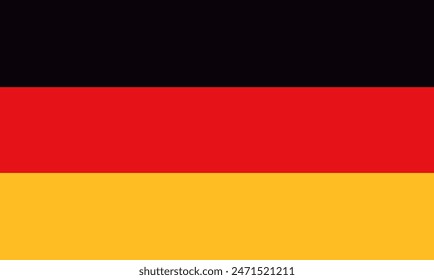 Vector flag of Germany. Accurate dimensions and official colors. This file is suitable for digital editing and printing of any size.
