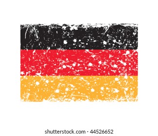 vector, flag of Germany in retro style