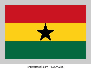 Vector flag of Ghana