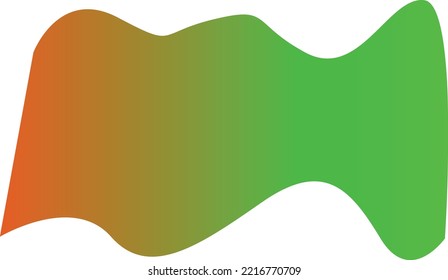 vector flag gradient collor green andorange design for lgbt support   shape design teamplate