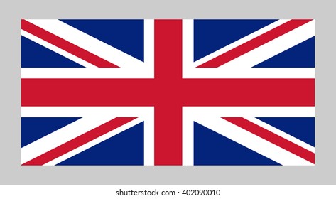 Vector flag of  Great Britain. United Kingdom. Britannia