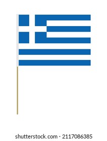 Vektorflagge
Griechenland hat einen Stock. Design-Element. Zeichen und Symbole. Flaggen.