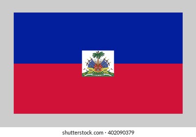 Vector flag of Haiti