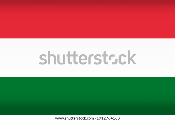 Vector flag of Hungary. Color\
symbol isolated on white background. hungarian flag\
image.
