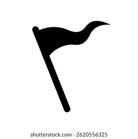 Vector of flag icon on black colour