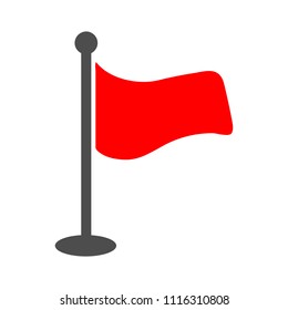 vector Flag illustration - Flag element isolated, vector flag symbol