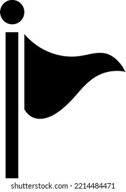 vector flag illustration on white background
