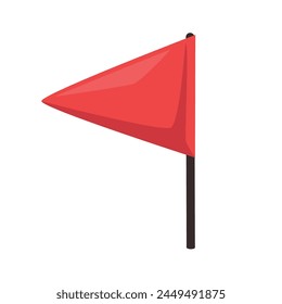 vector flag illustration on white background.