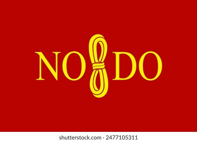 Ilustración de la bandera de Vector de la capital de España, Sevilla, España