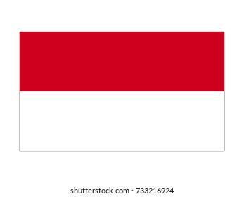 Vector flag of Indonesia