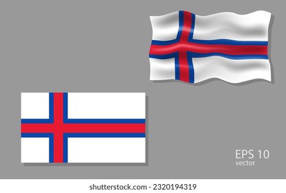 Vector flag of flag of Islands, illustration.