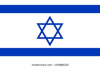 vector flag of Israel
