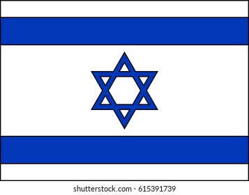 Vector flag of Israel.