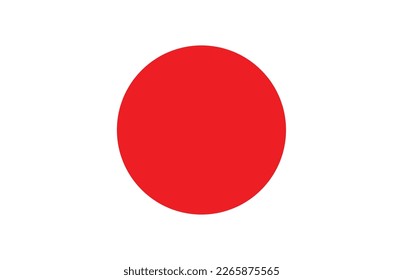 Vector of the flag of Japan