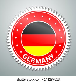 Vector flag label series - Germany