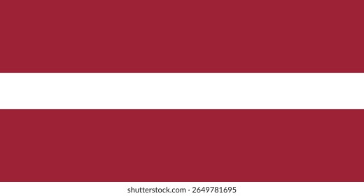 Bandeira vetorial da Letônia, um país da Europa. Dimensões precisas e cores oficiais. Este arquivo é adequado para edição e impressão digital de qualquer tamanho.