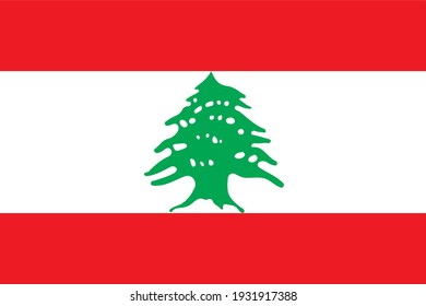 Vector flag of Lebanon. Accurate dimensions and official colors. Symbol of patriotism and freedom. This file is suitable for digital editing and printing of any size.