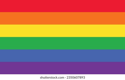 Bandera vectorial orgullo lgbt comunidad arcoiris símbolo de la cultura gay vector símbolo del orgullo.