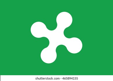Vector flag of lombardy region, Italy.