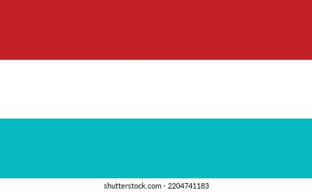 Vector flag of Luxembourg. Symbol of patriotism and freedom. This file is suitable for digital editing and printing of any size