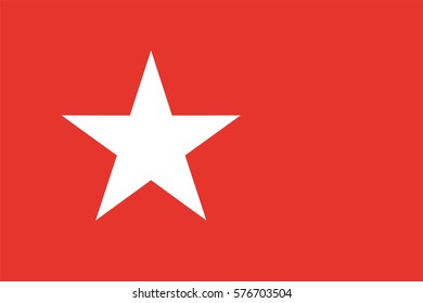Vector flag of Maastricht city, Netherlands. Limburg province.