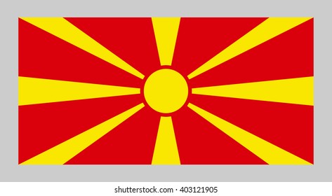 Vector flag of Macedonia