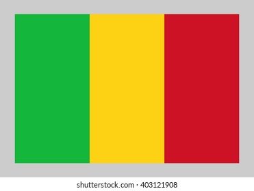 Vector flag of Mali
