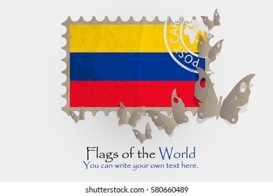 vector flag measurements with butterflies from paper of Colombia