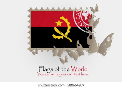 vector flag measurements with butterflies from paper of Angola