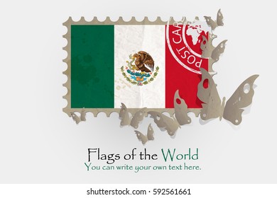 vector flag measurements with butterflies from paper of Mexico