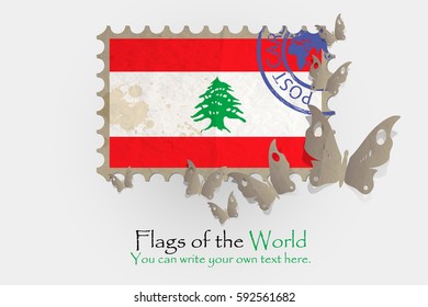vector flag measurements with butterflies from paper of Lebanon