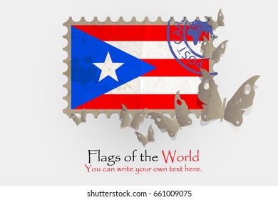 vector flag measurements with butterflies from paper of Puerto Rico