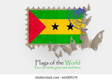 vector flag measurements with butterflies from paper of Sao Tome and Principe