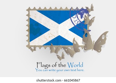 vector flag measurements with butterflies from paper of Scotland