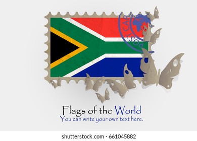 vector flag measurements with butterflies from paper of South Africa
