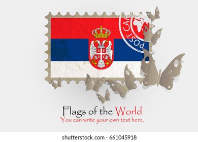 vector flag measurements with butterflies from paper of Serbia